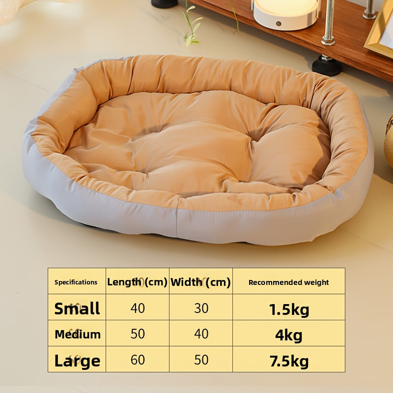 2025 New All-Season Soft Non-Stick Dog Bed & Cat Bed - Plush Polyester Pet Bed with Anti-Slip Base, Warm Ring Hug Design, Full-Filled Polyester Fiber, Green & Multi-Color Options for Small/Medium Pets, All-Season Cozy Sleeping Bed