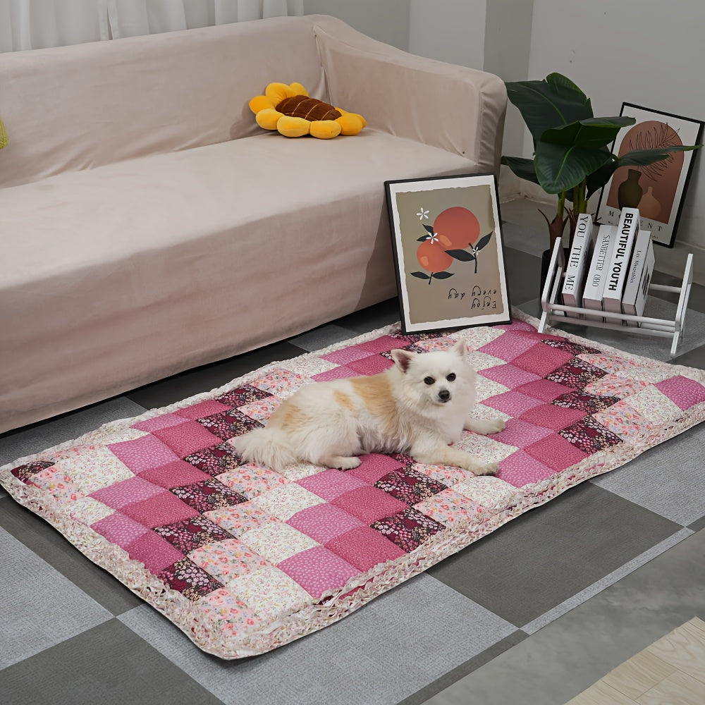 Cat Mat Dog Cushion Pet Sofa Cushion Cat Dog Bed Non-Slip Thick Anti-Cat Scratch Machine Washable Pet Supplies