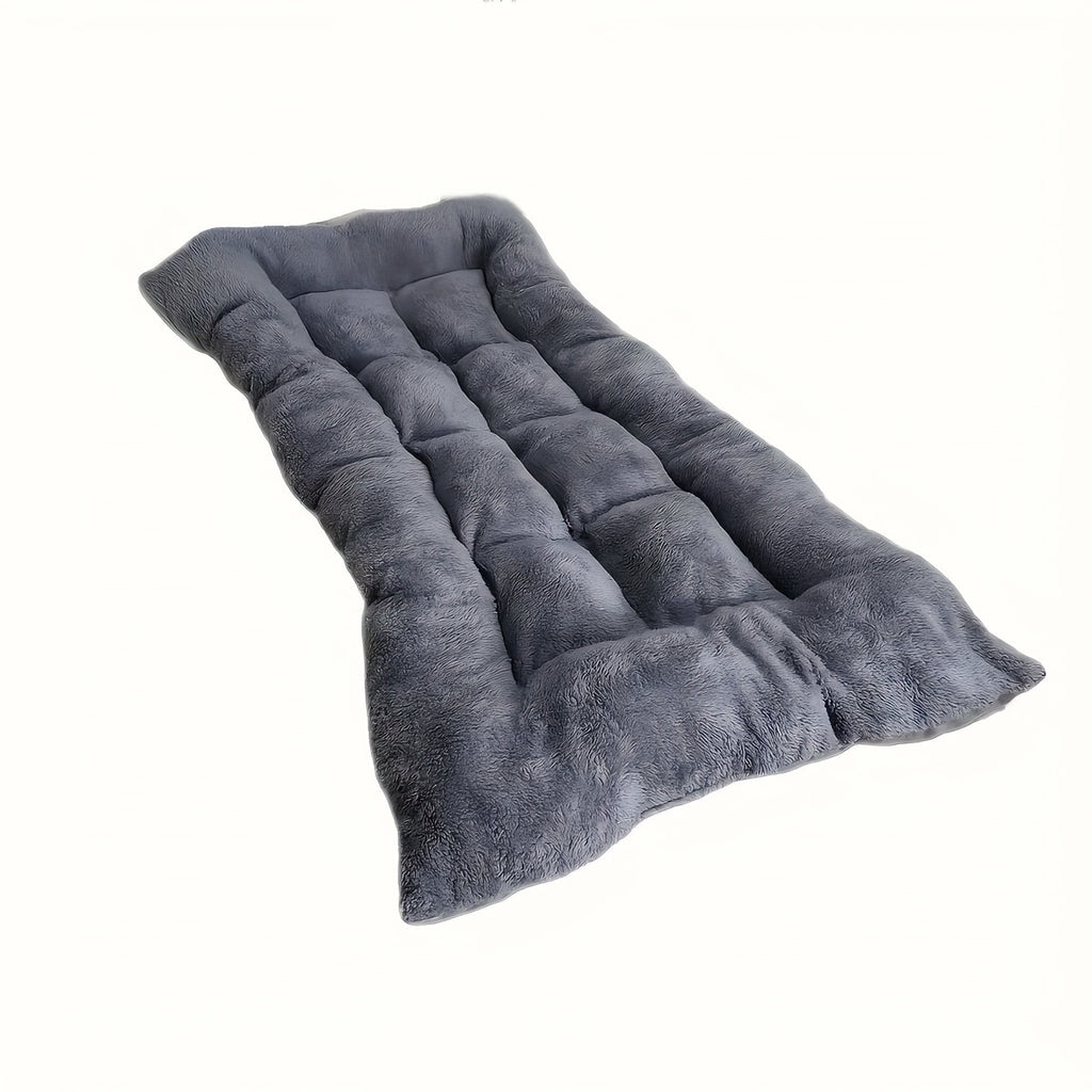 Extra Large Plush Dog Bed Sofa - Thick Soft Polyester Pet Mattress for Small Medium Large Dogs & Cats, Cushioned Rectangular Design with Grid Pattern, All-Season Cozy Furniture for Indoor/Outdoor Use, Pet Furniture Bed, Cozy Pet Furniture, Decorative Pet