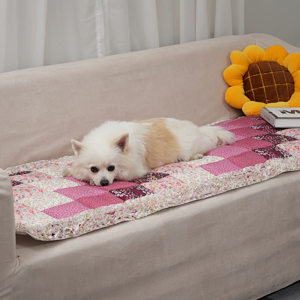 Cat Mat Dog Cushion Pet Sofa Cushion Cat Dog Bed Non-Slip Thick Anti-Cat Scratch Machine Washable Pet Supplies