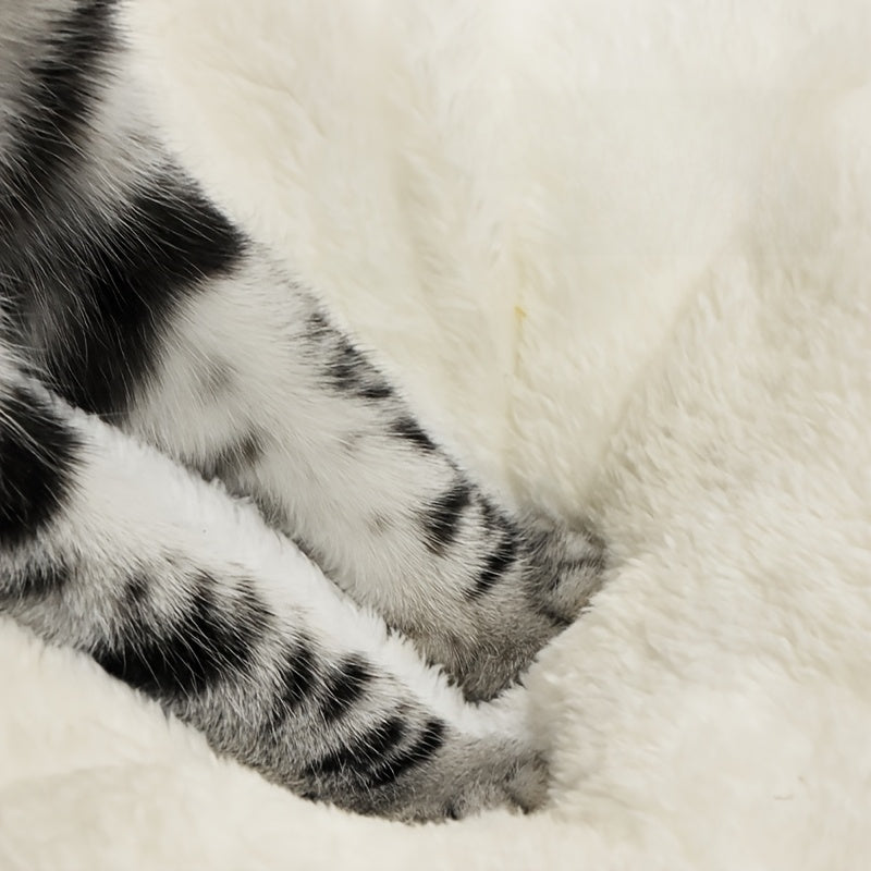 Spacious Ramen Cat Bed - Oversized Semi-Open Design with Plush Bolster, All-Weather Floor Bed for Multi-Cat Households, Polyester Material, Multi-Color Cat Design, Cat Bed for Indoor Cats, Playful Pet Design, Soft Texture