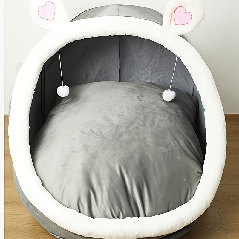 Large Human-Sized Dog Bed for Adults - Extra Large Pet Bed with Removable Cover, Heavy-Duty Support, Easy Assembly, Washable Plush Mattress for Great Danes, Mastiffs, Labrador - Ideal for Home, Travel, or Crate Training - Grey, Home Comfort, Cozy Design,
