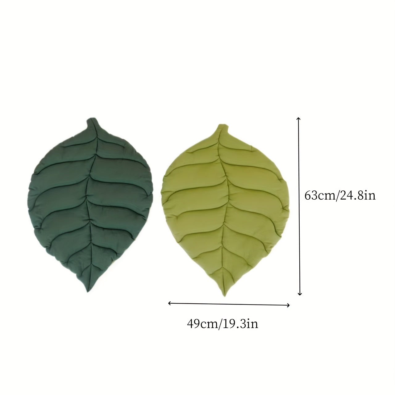 1 Soft Washable Leaf-Shaped Pet Mat for Cats & Dogs, Non-Slip Bite-Resistant Polyester Bed with Removable Cover, Geometric Design Rectangular Sleeping Mat for Comfort and Durability, Sleeping Pad